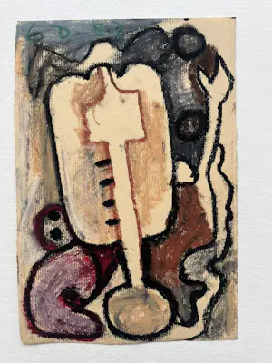 Ed Dukkers - Abstracte figuurstudie kopen? Bied vanaf 80!