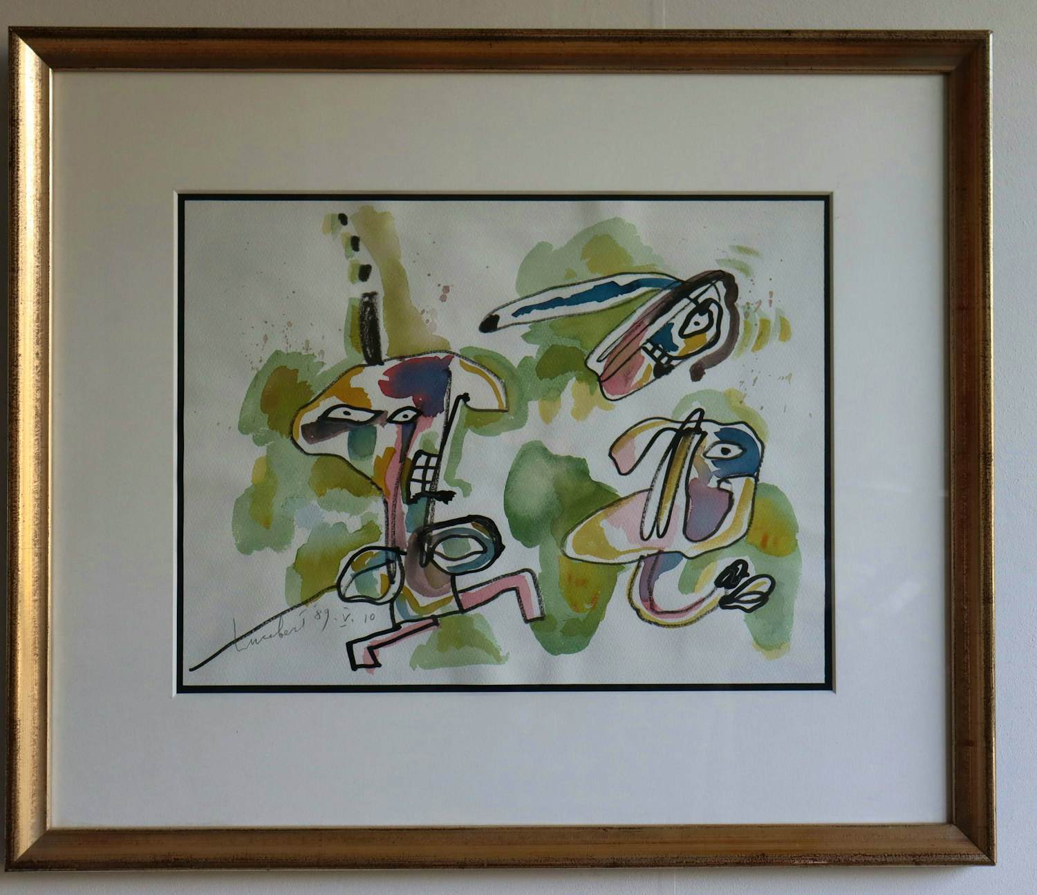 Lucebert - Compositie met 3 figuren kopen? Bied vanaf 1200!