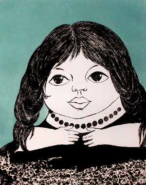 Ans Wortel - grote ets: Tussen de bodem en de lucht.... verkocht voor € 75!