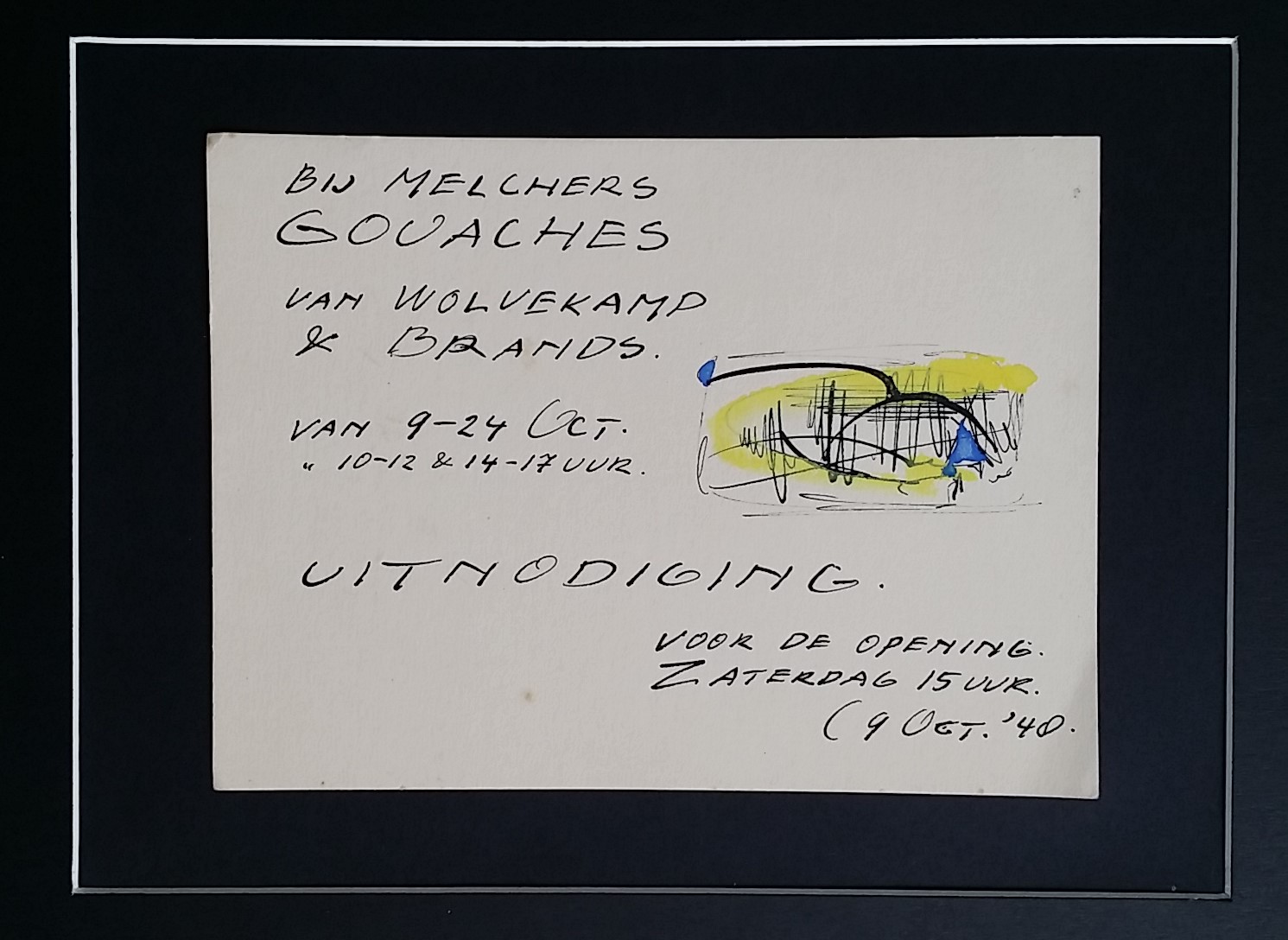 Eugene Brands - Originele 1948 aquarel op papier  kopen? Bied vanaf 200!