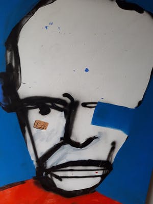 Herman Brood - schilderij, Free Record Fame III, 230 x 190 cm + HB-M Certificaat, TOPWERK kopen? Bied vanaf 4500!