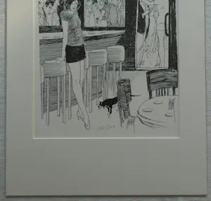 Peter van Straaten - Zeefdruk – ‘Café De Tevreden Roker’ kopen? Bied vanaf 50!