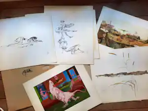 Melle Oldeboerrigter - Melle map met 12 steendrukken - 25613 verkauft für € 95!