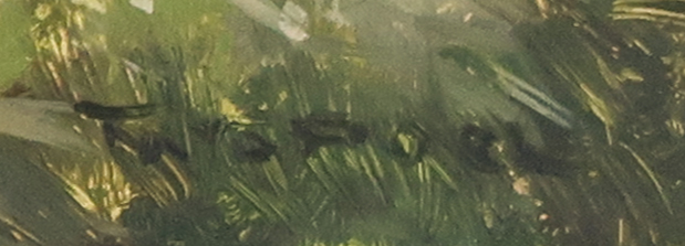 Niet of onleesbaar gesigneerd - Acryl op paneel, Landschap  kopen? Bied vanaf 1!