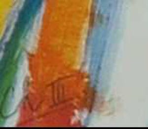 Cor Knops - Acryl op papier, "Drieluik III" - Ingelijst (Groot) kopen? Bied vanaf 1!