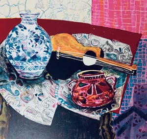 Wendy Chazin - Still-life with violin and vase kopen? Bied vanaf 23!