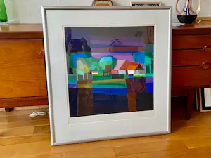 Ton Schulten - Boerenhoeve Nr. 115 - originele zeefdruk - ingelijst kopen? Bied vanaf 350!