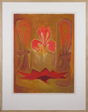 Jan van Delft - Gouache, Iris - Ingelijst kopen? Bied vanaf 1!