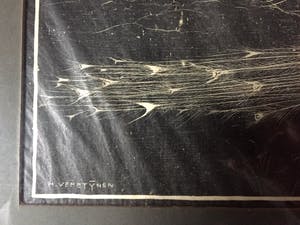 Henri Verstijnen - "Pauw" - Houtsnede, Ingelijst kopen? Bied vanaf 80!