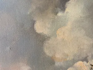 Niet of onleesbaar gesigneerd - Een typisch Hollands polderlandschap met een houten molen kopen? Bied vanaf 1!