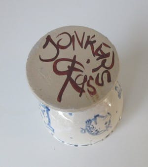 Sjoerd Jonkers - Twee Studio Keramische blauw witte bokalen kopen? Bied vanaf 30!