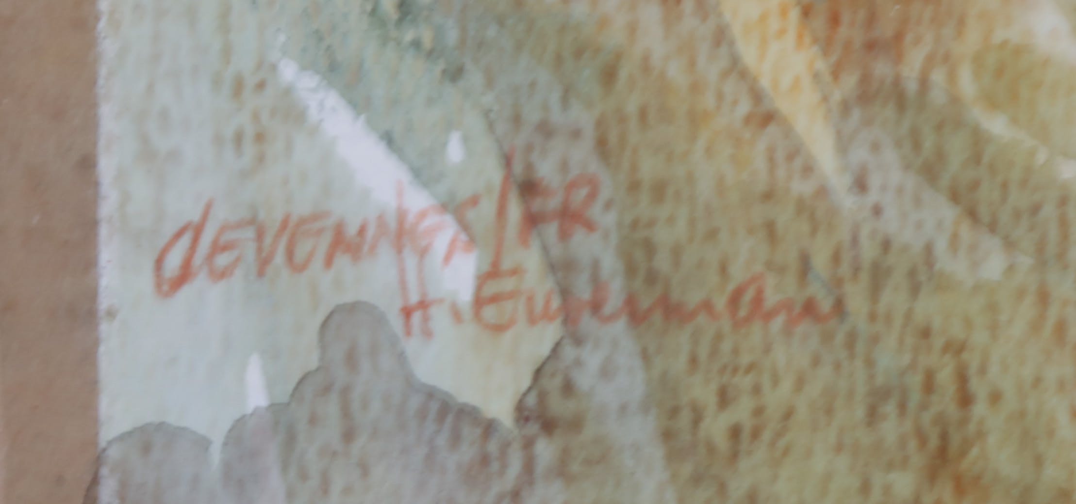 Hen Euverman - Aquarel, Berg landschap kopen? Bied vanaf 1!