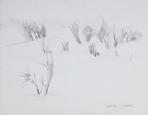 Joe Wols - Lot van twee potloodtekeningen, Schets en landschap kopen? Bied vanaf 1!