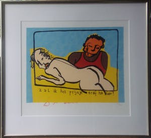 Herman Brood - Zal ik het prijsje eraf halen? (mooi gelijst!) kopen? Bied vanaf 299!