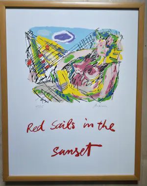 Peter Diem - lot van 3 zeefdrukken - ingelijst kopen? Bied vanaf 150!