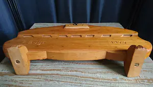 Pieter Buijs - Houten messenblok voor Zeeuwse paeremessen (paardenmessen) kopen? Bied vanaf 1!