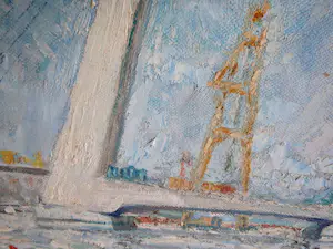 Niet of onleesbaar gesigneerd - Erasmusbrug Rotterdam in aanbouw kopen? Bied vanaf 1!