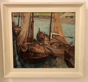 Alfons Josephus van Dijck - Vissersboten in Veere verkocht voor € 450!