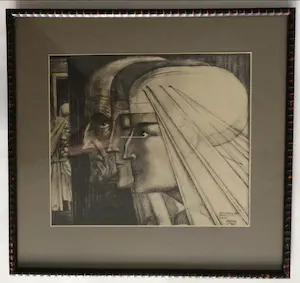 Jan Toorop - Twee werken. Bezonkenheid. Meditatie. Vuur. En kopen? Bied vanaf 1!