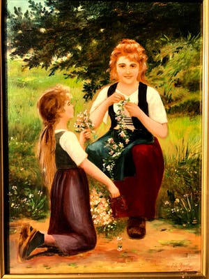 Niet of onleesbaar gesigneerd - Bloemenmeisjes kopen? Bied vanaf 1!