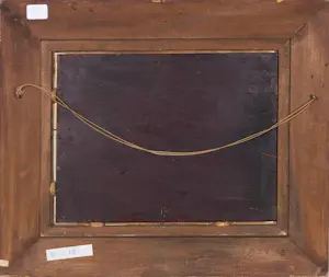 Bartholomeus Johannes van Hove - Olieverf op paneel, Figuren tegen achtergrond van de stad Den Bosch - Ingelijst kopen? Bied vanaf 1500!