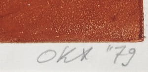 Kees Okx - Kleurenets en aquatint, Firewalk kopen? Bied vanaf 1!