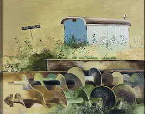 Jose Calsina - Olieverf op doek, Oost Gouweweg - Ingelijst kopen? Bied vanaf 250!