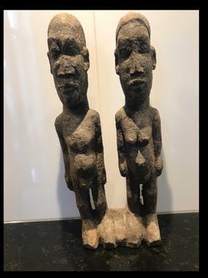 Niet of onleesbaar gesigneerd - Lobi dubbelfiguur kopen? Bied vanaf 10!