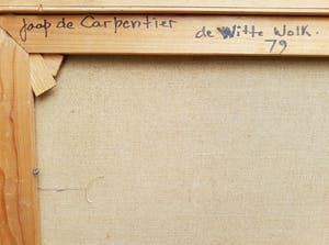 Jaap de Carpentier - De Witte Wolk, olieverf op doek (netjes ingelijst) kopen? Bied vanaf 250!