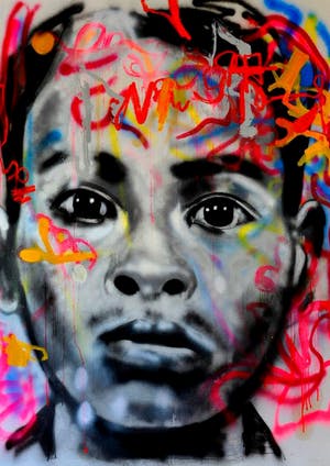 Peter Klashorst - Portretten van S21 expositie (serie van 5 werken) kopen? Bied vanaf 150!