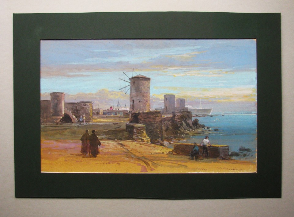 Klemens Siebeneichler - " RHODOS " 1965 signiert . kaufen? Bieten Sie von 150!