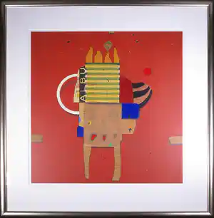 Cole Morgan - Zeefdruk, Compass south - Ingelijst (Groot) verkocht voor € 200!