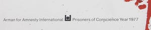 Arman - Litho, Ontwerp voor poster Amnesty International kopen? Bied vanaf 1!