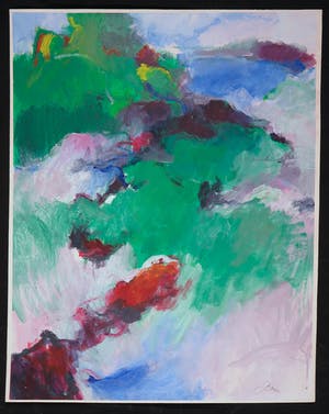 Franscz Witte - Acryl op papier, Zonder titel kopen? Bied vanaf 35!