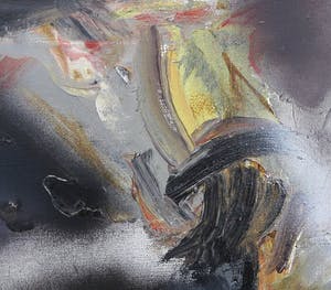 Ger Lataster - Gemengde techniek op doek, Z.T. Abstracte compositie - Ingelijst (Groot) kopen? Bied vanaf 2500!