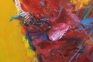 Franscz Witte - Acryl op doek, Goden en mensen (Groot) kopen? Bied vanaf 1!