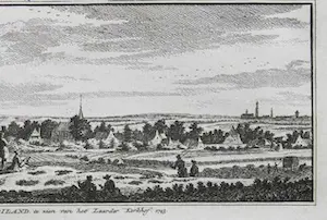 Hendrik Spilman - Gezicht op Laren vanuit het Jans Kerkhof kopen? Bied vanaf 5!