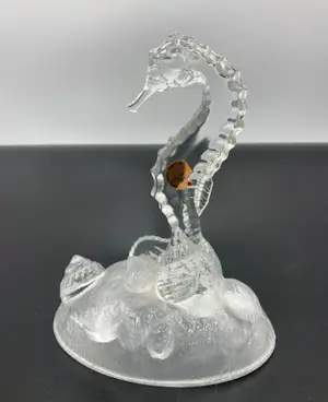 Cristal d’Arques - 2 Cristal D'Arques, Clear Lead Crystal figurines - MINT! kopen? Bied vanaf 25!