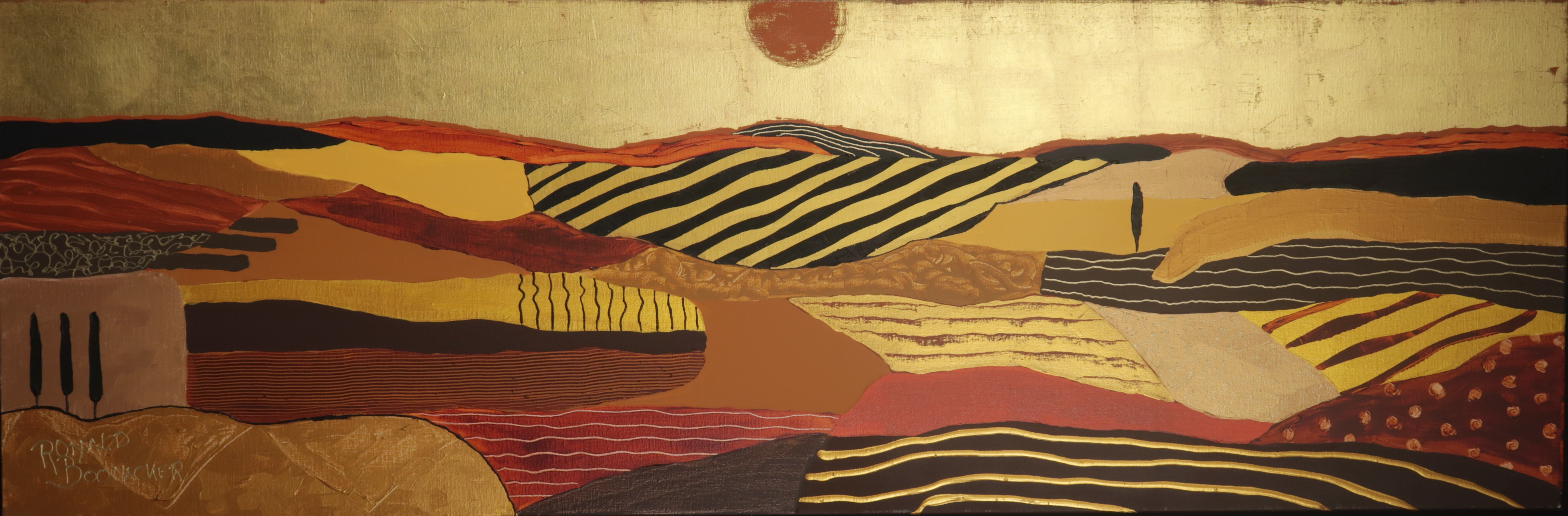 Ronald Boonacker - Acryl op doek, Italie 4 verkocht voor € 320!