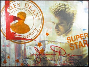 Karin Vermeer - Gemengde techniek op doek, History James Dean II (Zeer Groot) kopen? Bied vanaf 60!