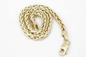 Mooie 14 karaats gouden kinder/dames model armband - vossestaart schakel kopen? Bied vanaf 110!