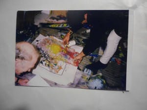 Herman Brood - Zeefdruk, uit 1998, Titel, "Paddo 's". kopen? Bied vanaf 150!