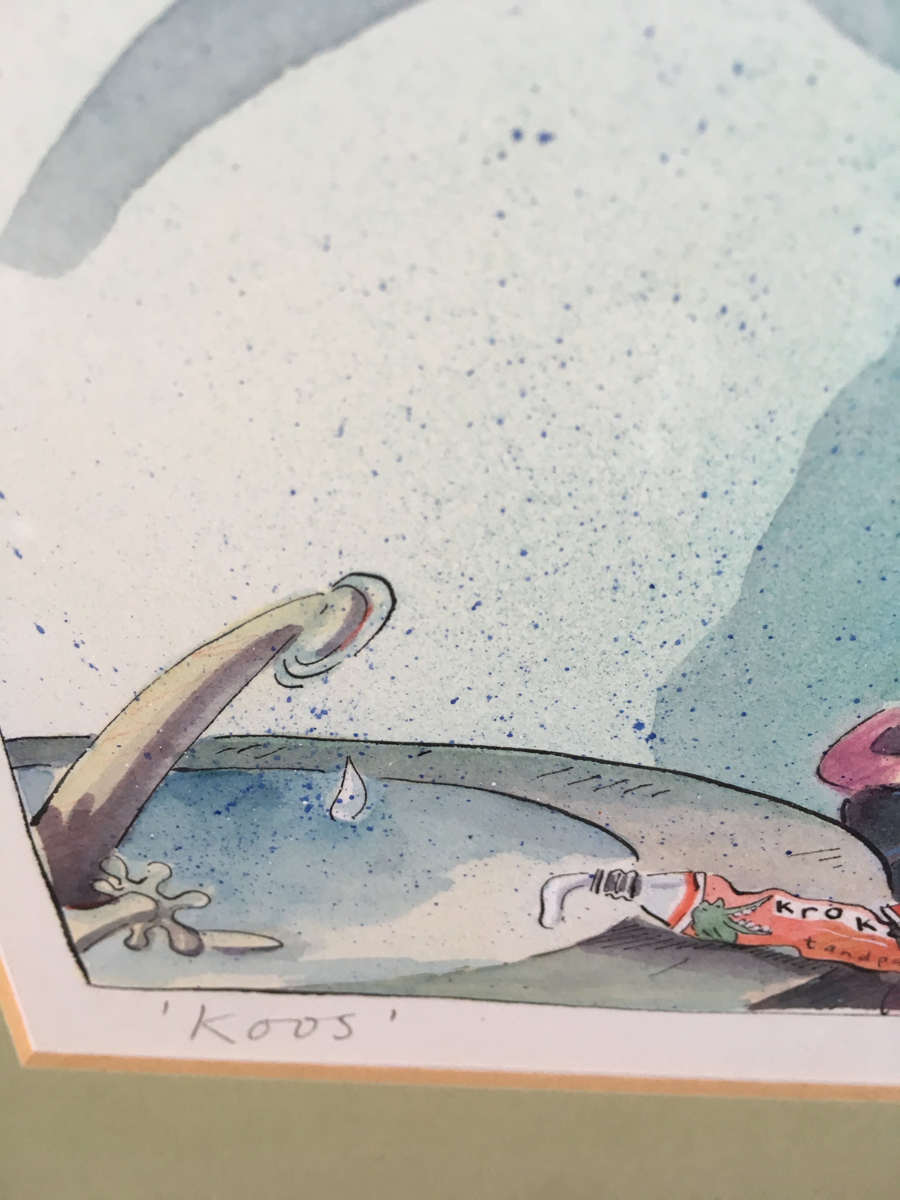 Sandra Klaassen - Zeefdruk ‘ Koos ‘ ingelijst. kopen? Bied vanaf 40!