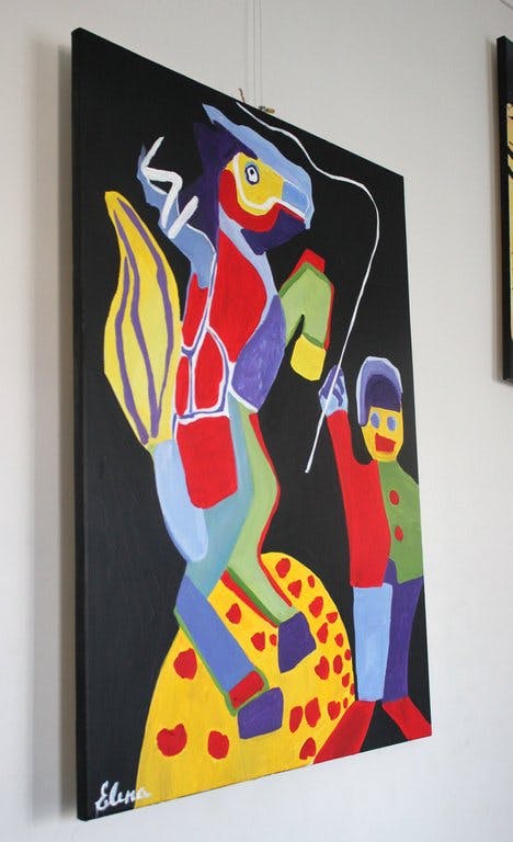 Elena Polyakova - Elena Polyakova: Acrylverf , Cobra art,cirkus kopen? Bied vanaf 1!