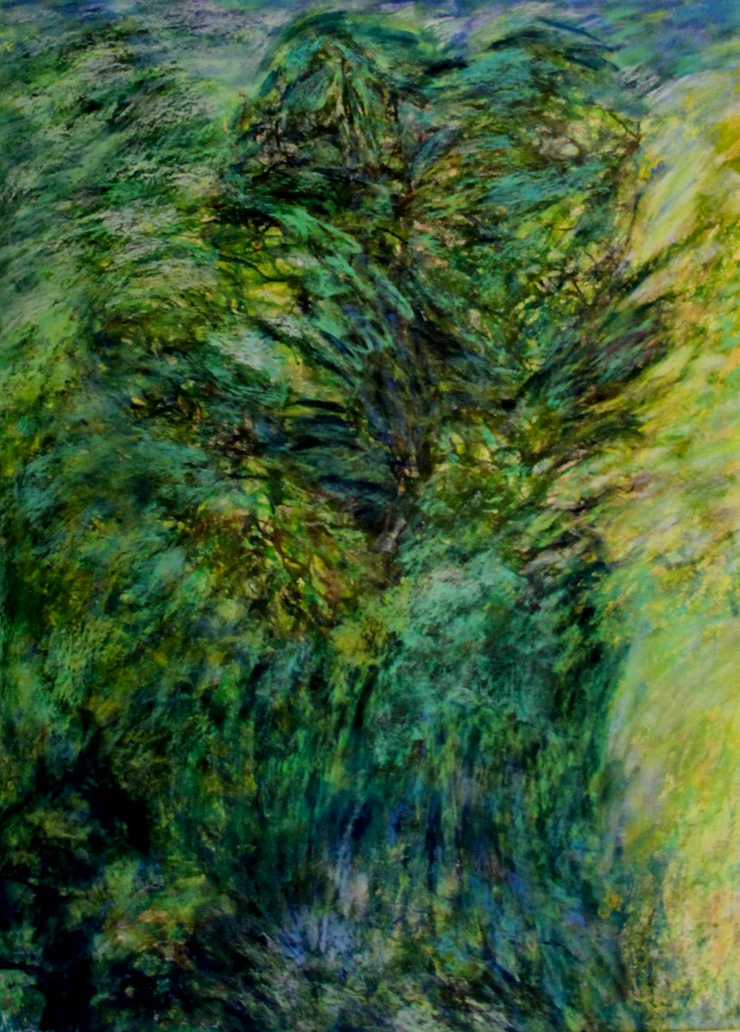 Willem Stoop - Olieverf op papier: Boslandschap - 2001 kopen? Bied vanaf 125!