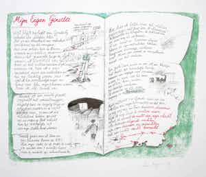 Leo Vroman - Zeefdruk, Mijn eigen Gouda verkocht voor € 80!