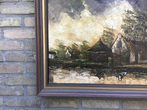 Niet of onleesbaar gesigneerd - Romantisch landschap. kopen? Bied vanaf 1!