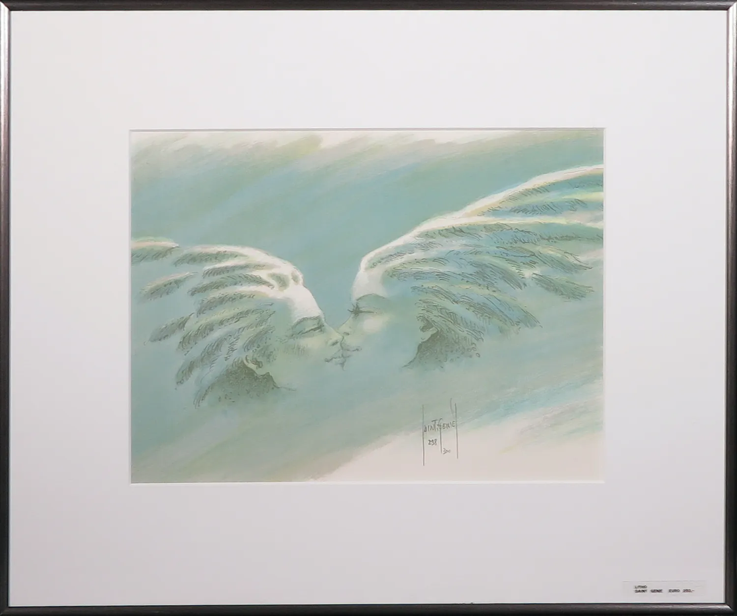 Affiche D'exposition Francis De Saint Génies - Paris 1988, Art Contemporain