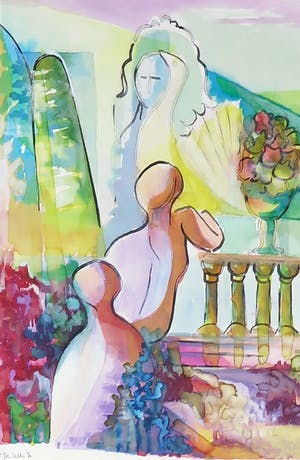 Joe Wols - Lot van drie gouache tekeningen op papier kopen? Bied vanaf 1!