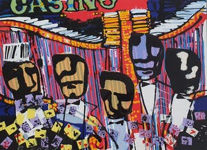 Herman Brood - Casino - gesgineerd - ingelijst - EA - Groot - Certificaat kopen? Bied vanaf 1!